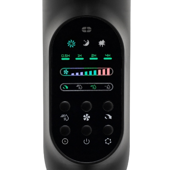 Imagine Ventilator aburi, negru, 75W