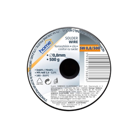 Imagine Cositor cu sacâz, 0,8 mm, 500g