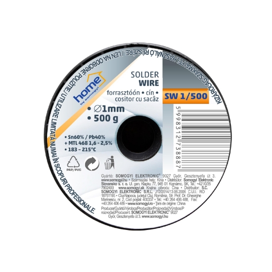 Imagine Cositor cu sacâz, 1 mm, 500g