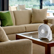 Imagine Ventilator de masa / de perete, 23 cm, alb
