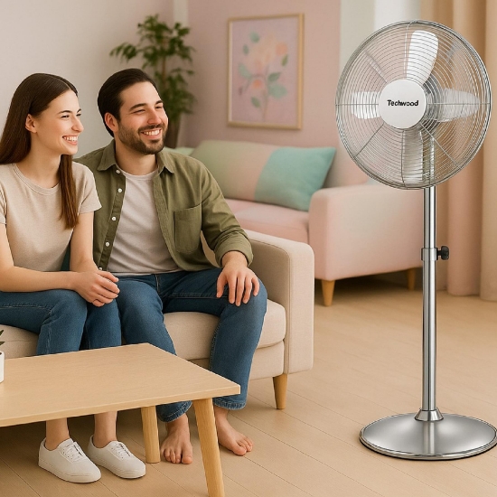 Imagine Ventilator metalic în picioare, 40 cm, 50 W, max.