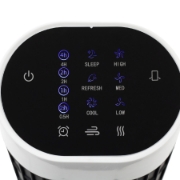Imagine Ventilator tip stalp cu telecomanda, alb, 79 cm, 45 W