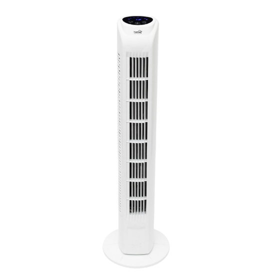 Imagine Ventilator tip stalp cu telecomanda, alb, 78 cm, 45 W