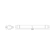 Imagine TUB LED 600MM 9W 900lm 3000K T8 ALB ALIM 1CAP