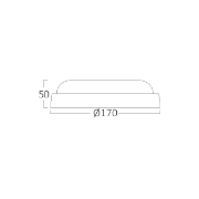 Imagine PLAFONIERA LED 12W 3000K D:170MM IP54 BULKHEAD RND