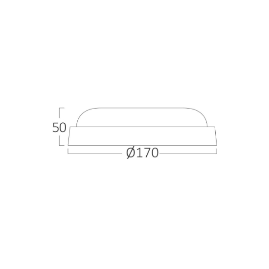Imagine PLAFONIERA LED 12W 3000K D:170MM IP54 BULKHEAD RND