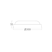 Imagine PLAFONIERA LED 18W 3000K D:200MM IP54 BULKHEAD RND