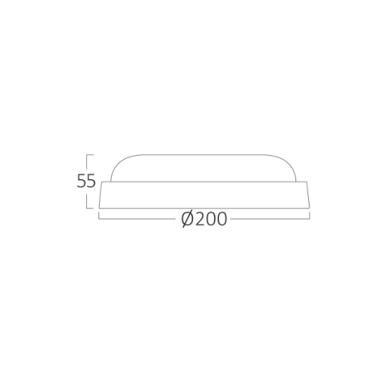 Imagine PLAFONIERA LED 18W 3000K D:200MM IP54 BULKHEAD RND