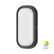 Imagine PLAFONIERA LED 12W 3in1 D:206MM IP65 NEGRU BULKHEAD ELP