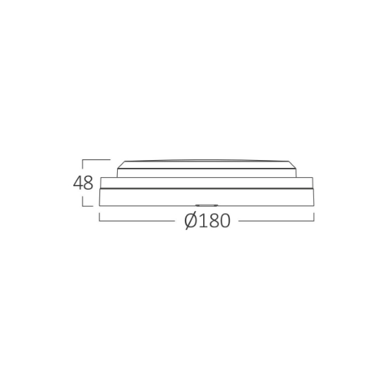 Imagine PLAFONIERA LED 12W 3in1 D:180MM IP65 ALB BULKHEAD RND