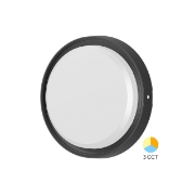 Imagine PLAFONIERA LED 12W 3in1 D:180MM IP65 NEGRU BULKHEAD RND