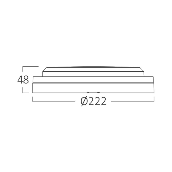 Imagine PLAFONIERA LED 18W 3in1 D:222MM IP65 NEGRU BULKHEAD RND