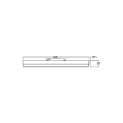 Imagine CORP LINEER LED PT SINA MAGN. 10W 950lm 4000K NEGRU