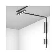 Imagine CORP LINEER LED PT SINA MAGN. 18W 1850lm 3000K NEGRU
