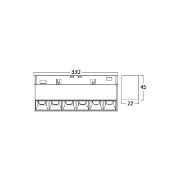 Imagine CORP LED PT SINA MAGNET 18W 1850lm 24gr. 4000K NEGRU