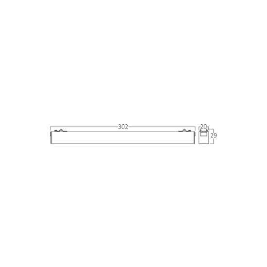 Imagine CORP LINEER LED PT SINA MAGN. 10W 950lm 4000K NEGRU S-LNR300