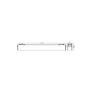 Imagine CORP LED PT SINA MAGNET 6W 440lm 24gr. 3000K NEGRU