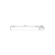 Imagine CORP LED PT SINA MAGNET 18W 1580lm 24gr. 3000K NEGRU