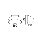 Imagine PLAFONIERA LED 7W 600LM 3000K IP54 PIRUS-S