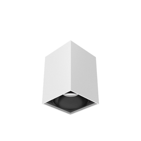 Imagine CORP BETA SS PATRAT 1XGU10 ALB REFLECTOR NEGRU