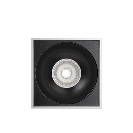 Imagine CORP BETA SS PATRAT 1XGU10 ALB REFLECTOR NEGRU