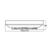 Imagine PLAFONIERA LED 30W 3000K IP44 JADE SQR,BR PLUS