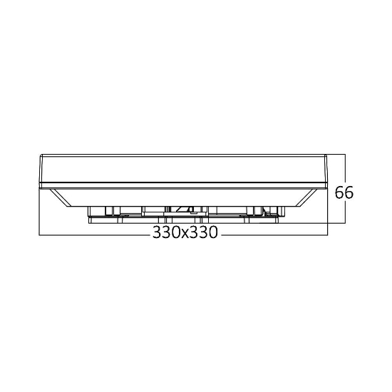 Imagine PLAFONIERA LED 30W 3000K IP44 JADE SQR,BR PLUS