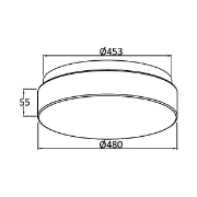 Imagine PLAFONIERA LED 36W TELECOMANDA IP20 JADE RND
