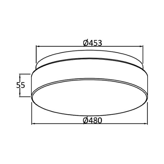 Imagine PLAFONIERA LED 36W TELECOMANDA IP20 JADE RND
