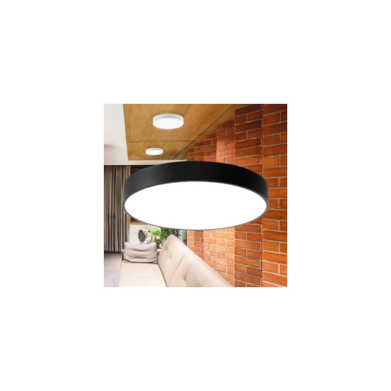 Imagine PLAFONIERA LED 36W 3000/4000/6500K NEGR BLADE RND