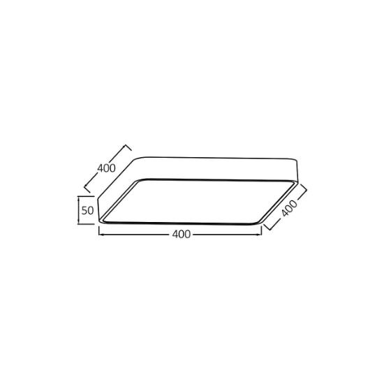 Imagine PLAFONIERA LED 36W 3000/4000/6500K ALB BLADE SQR