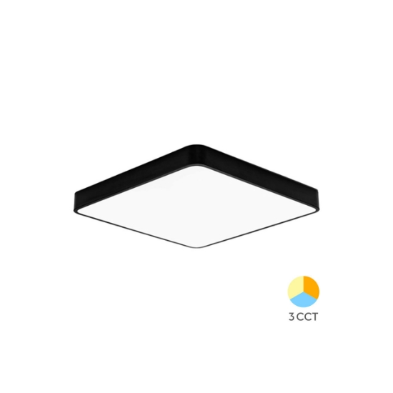 Imagine PLAFONIERA LED 45W 3000/4000/6500K NEGR BLADE SQR