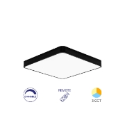 Imagine PLAFONIERA LED 45W TELECOMANDA NEGRU BLADE SQR