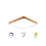 Imagine PLAFONIERA LED 45W TELECOMANDA LEMN BLADE SQR