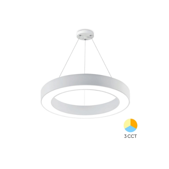 Imagine PLAF. LED SUSP 36W 3000/4000/6500K ALB BLADE RND
