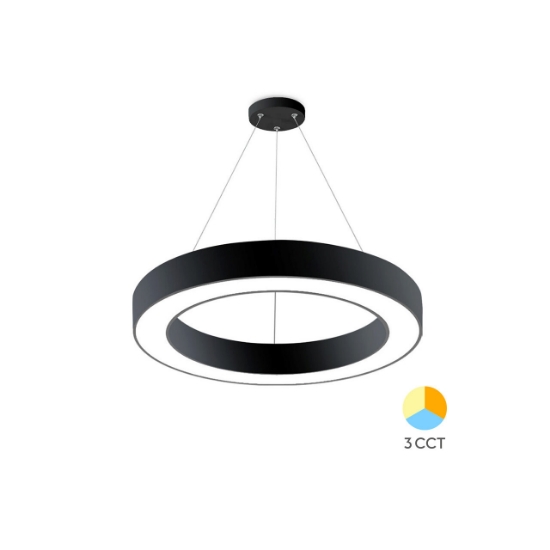 Imagine PLAF. LED SUSP 45W 3000/4000/6500K NEGRU BLADE RND