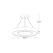 Imagine PLAF. LED SUSP 45W 3000/4000/6500K NEGRU BLADE RND