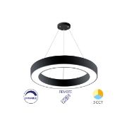 Imagine PLAF. LED SUSP 45W TELECOMANDA NEGRU BLADE RND