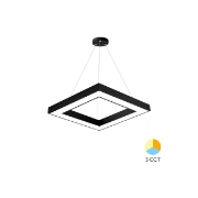 Imagine PLAF. LED SUSP 45W 3in1 NEGRU BLADE SQR