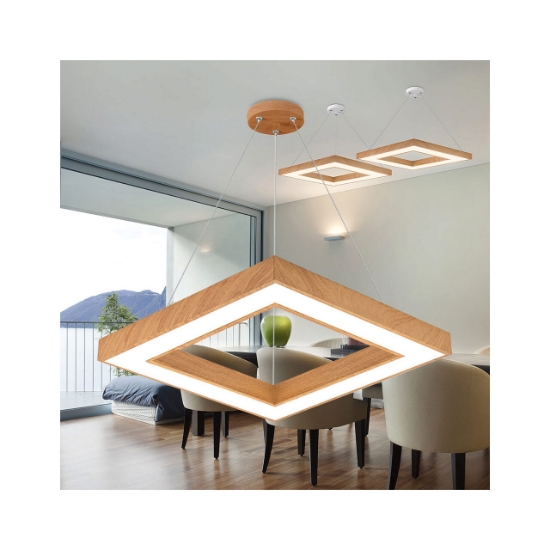 Imagine PLAF. LED SUSP 45W 3in1 LEMN BLADE SQR