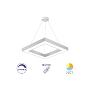 Imagine PLAF. LED SUSP 45W TELECOMANDA ALB BLADE SQR