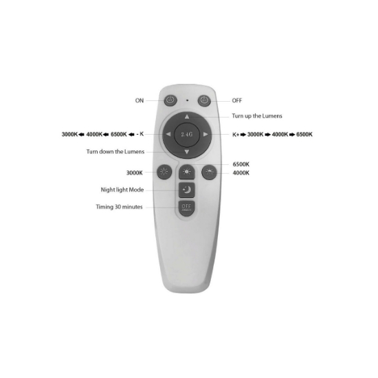 Imagine PLAF. LED SUSP 45W TELECOMANDA NEGRU BLADE SQR