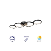 Imagine LUSTRA LED 60W NELA-SR1 RND telecomanda IP20 NEGRU