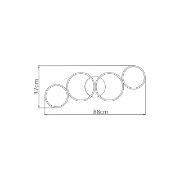 Imagine LUSTRA LED 60W NELA-SR1 RND telecomanda IP20 NEGRU
