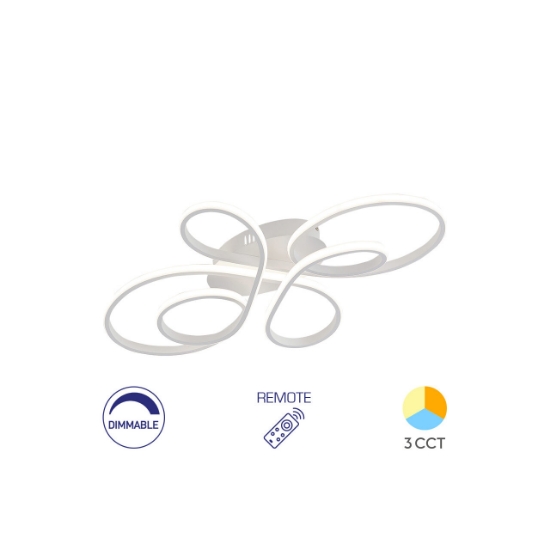 Imagine LUSTRA LED 65W NELA-SR2 RND-Telecomanda-DIM IP20 ALB