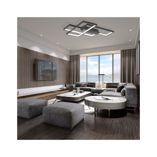 Imagine LUSTRA LED 65W NELA-SS2-RND telecomanda IP20 NEGRU