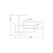 Imagine LUSTRA LED 65W NELA-SS2-RND telecomanda IP20 NEGRU
