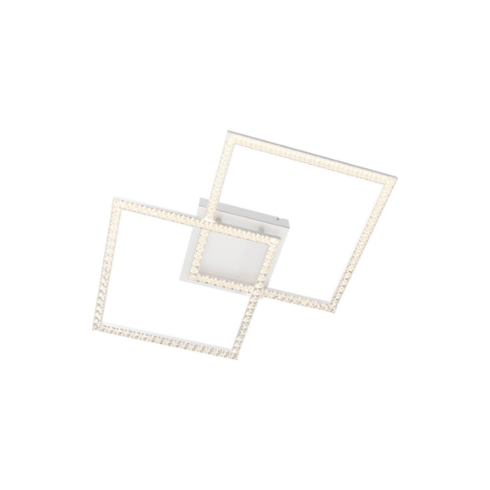 Imagine LUSTRA LED 55W CRYSTAL-3IN1-telecomanda-DIM-ALB