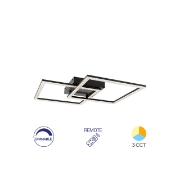 Imagine LUSTRA LED 55W CRYSTAL-3IN1-telecomanda-DIM-NEGRU