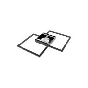 Imagine LUSTRA LED 55W CRYSTAL-3IN1-telecomanda-DIM-NEGRU